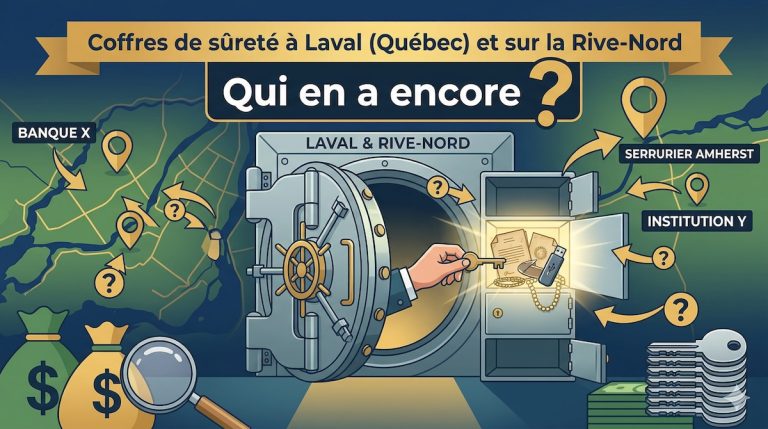 Coffres de sûreté à Laval (Québec) et sur la Rive-Nord : Qui en a encore ?