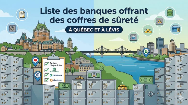 Liste des banques offrant des coffres de sûreté à Québec et à Lévis