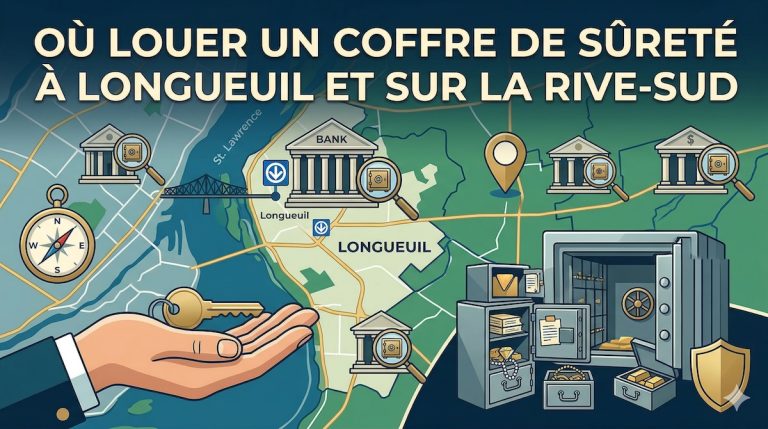 Où louer un coffre de sûreté à Longueuil et sur la Rive-Sud