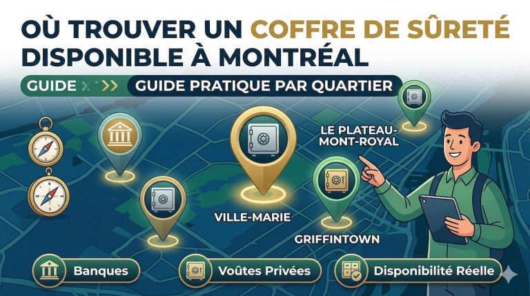 Où trouver un coffre de sûreté disponible à Montréal : guide pratique par quartier